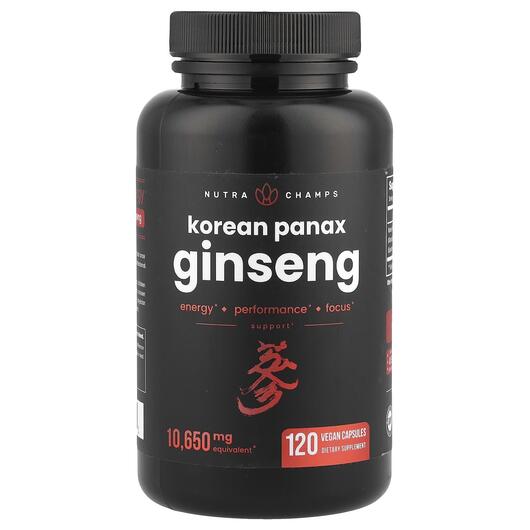 Основное фото товара Корейський женьшень, Korean Panax Ginseng 1650 mg, 120 капсул