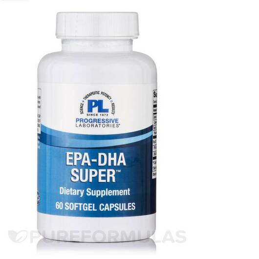 Основное фото товара Progressive Labs, Омега ЭПК ДГК, EPA-DHA Super, 60 капсул