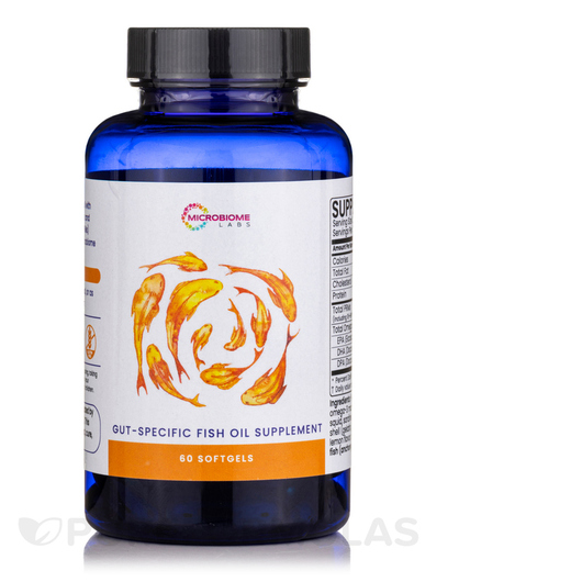 Основное фото товара Microbiome Labs, Омега 3, Gut-Specific Fish Oil, 60 капсул