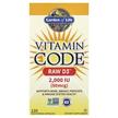 Garden of Life, Витамин D3, Vitamin Code RAW D3, 120 капсул
