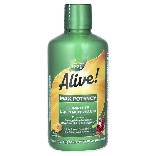 Основное фото товара Alive! Complete Liquid Multivitamin Max Potency, Мультивитамины, 