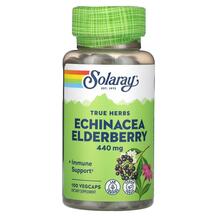 True Herbs Echinacea Elderberry 440 mg Эхинацея Solaray