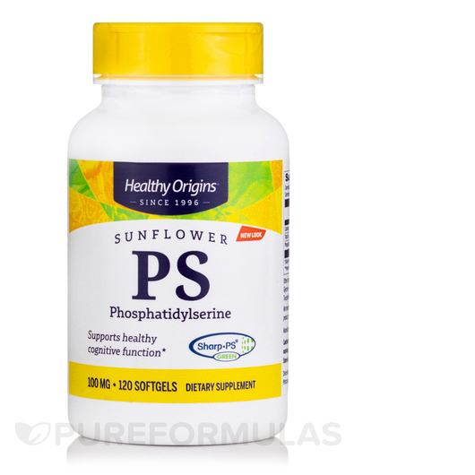 Основное фото товара PS Sunflower Phosphatidylserine 100 mg, Фосфатидилсерин, 120 капс