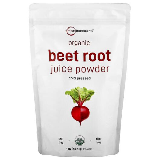 Основное фото товара Порошковый сок, Organic Beet Juice Powder, 454 г