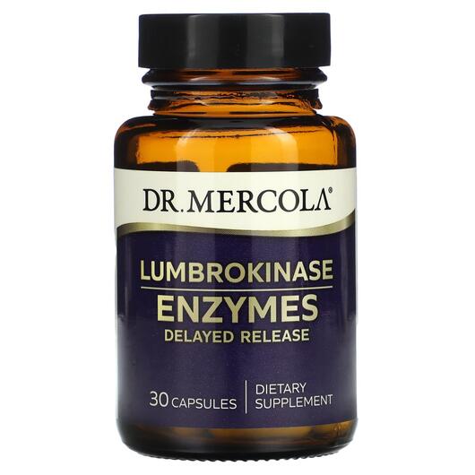 Основное фото товара Dr. Mercola, Люмброкиназа, Lumbrokinase Enzymes, 30 капсул