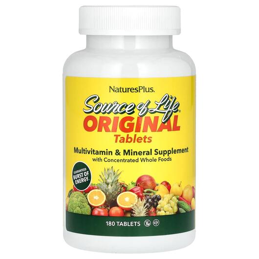 Основное фото товара Source of Life Multi-Vitamin & Mineral, Мультивитамины, 180 т