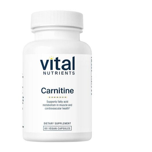 Основное фото товара Vital Nutrients, L-Карнитин, Carnitine 500 mg, 60 капсул