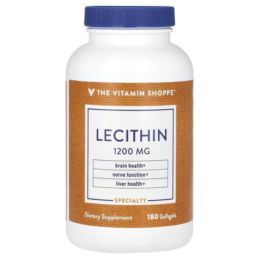 Основное фото товара TheVitaminShoppe, Лецитин, Lecithin 1200 mg, 180 капсул