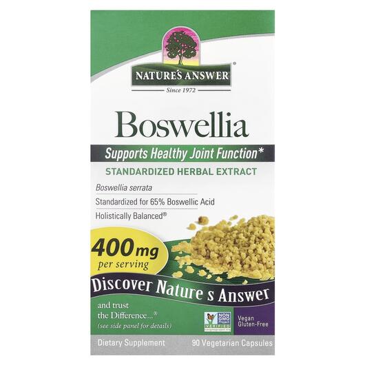 Основное фото товара Босвелия 400 мг, Boswellia 400 mg 90 Vegetarian, 90 капсул