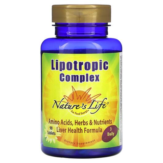 Основное фото товара Natures Life, Аминокислоты, Lipotropic Complex, 90 таблеток