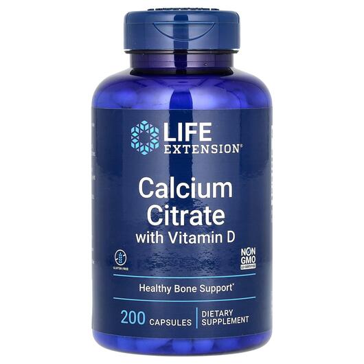 Основное фото товара Цитрат кальция с D3, Calcium Citrate with Vitamin D, 200 капсул