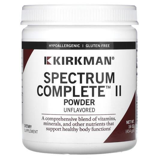 Основное фото товара Kirkman, Мультивитамины, Spectrum Complete II Powder, 454 г