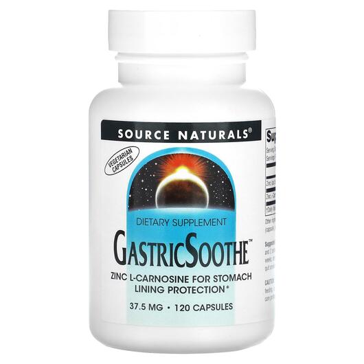Основное фото товара Желудок Soothe 375 мг, GastricSoothe 37.5 mg 120, 120 капсул