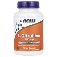 L-Citrulline 750 mg L-Цитруллин 750 мг NOW 90 капсул