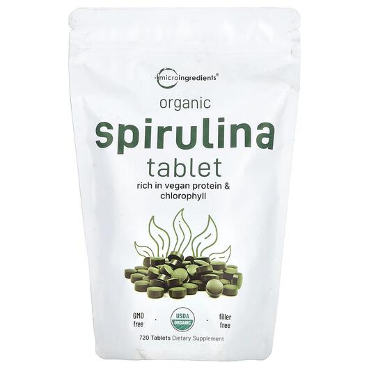 Основное фото товара Спирулина, Organic Spirulina Tablet, 720 таблеток