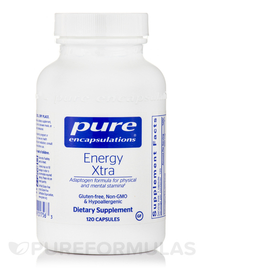 Основное фото товара Pure Encapsulations, Поддержка стресса, Energy Xtra, 120 капсул