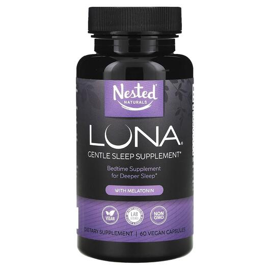 Основное фото товара Luna Gentle Sleep Supplement with Melatonin, Поддержка сна, 60 ка