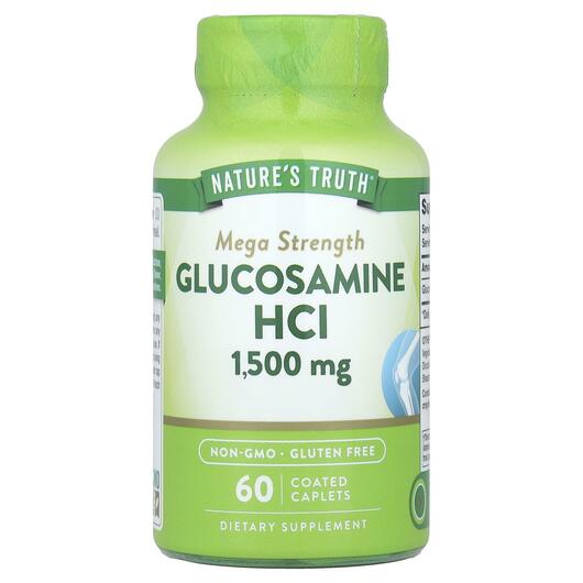 Основное фото товара Glucosamine HCl Mega Strength 1500, Глюкозамин Хондроитин, 60 таб