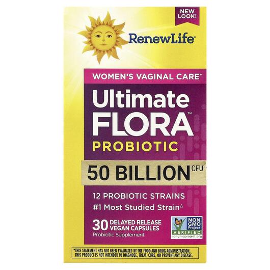 Основне фото товара Ultimate Flora Women's Vaginal Probiotic, Пробіотики для жін
