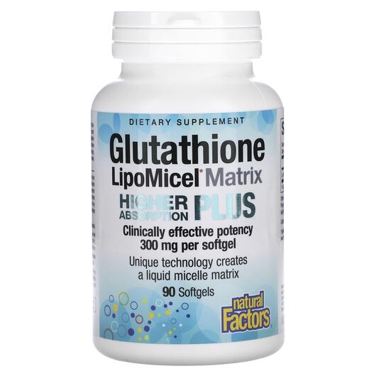 Основное фото товара Glutathione LipoMicel Matrix 300, Липосомальный Глутатион, 90 кап