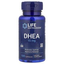 ДГЕА 15 мг DHEA 15 mg 100 Life Extension 100 капсул ДГЕА 15 мг DHEA 15 mg 100 Life Extension 100 капсул