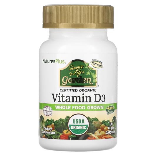 Основное фото товара Витамин D3, Source of Life Garden Vitamin D3, 60 капсул