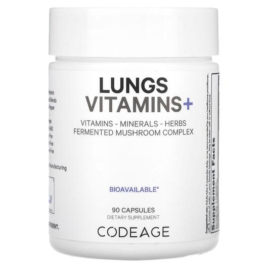 Основное фото товара CodeAge, Поддержка органов дыхания, Vitamins Lungs, 90 капсул
