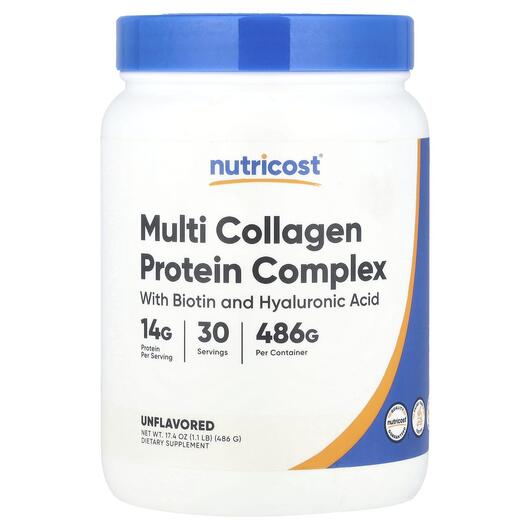 Основное фото товара Multi Collagen Protein Complex with Biotin and Hyaluronic, Коллаг