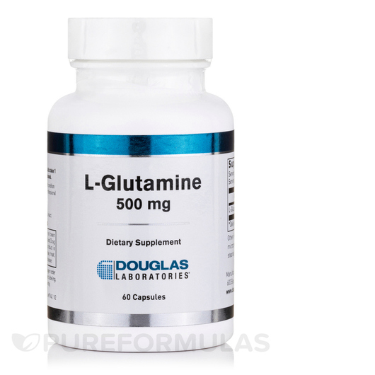 Основное фото товара Douglas Laboratories, L-Глутамин, L-Glutamine 500 mg, 60 капсул
