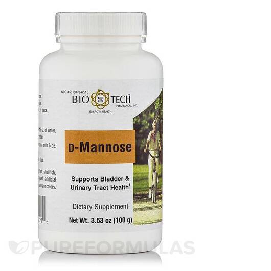 Основное фото товара Tech Pharmacal, Д-манноза, D-Mannose Powder, 100 г