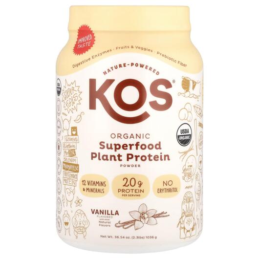Основное фото товара Органический Протеин, Organic Plant Protein Vanilla 2, 1110 г
