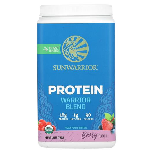 Основное фото товара Sunwarrior, Протеин Ягода, Protein Warrior Blend, 750 г