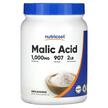 Nutricost, Яблучная кислота, Malic Acid Unflavored, 907 г