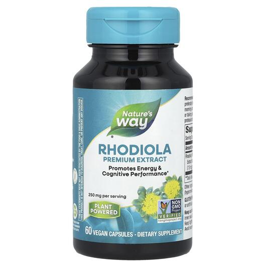 Основное фото товара Nature's Way, Родиола, Rhodiola Standardized, 60 капсул