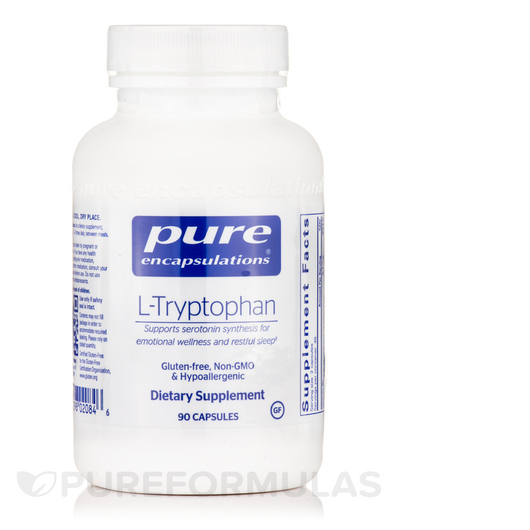 Основне фото товара Pure Encapsulations, L-Tryptophan, L-Триптофан, 90 капсул