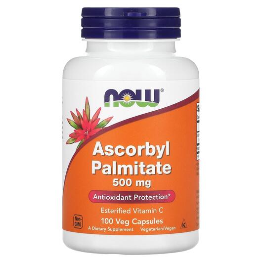 Основное фото товара Аскорбил Пальмитат 500 мг, Ascorbyl Palmitate 500 mg, 100 капсул