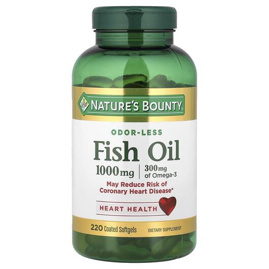 Основное фото товара Рыбий жир Омега-3 1000 мг, Fish Oil 1000 mg, 220 капсул
