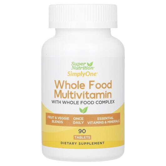 Основное фото товара Мультивитамины, SimplyOne Whole Food Multivitamin, 90 таблеток