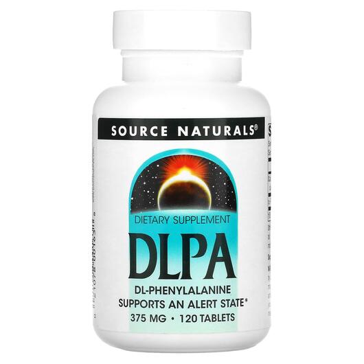 Основное фото товара Source Naturals, L-Фенилаланин, DLPA 375 mg, 120 таблеток