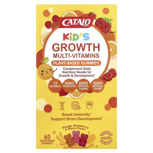 Основное фото товара Kids Growth Multi-Vitamins Plant Based, Витамины, 60 Vegetarian G