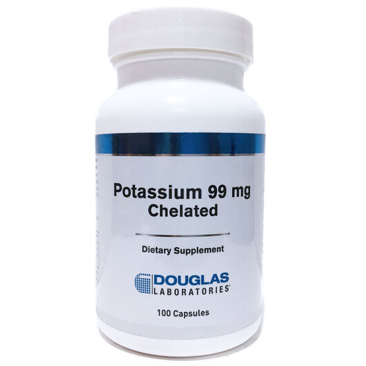 Основное фото товара Douglas Laboratories, Калий, Potassium 99 mg Chelated, 100 капсул