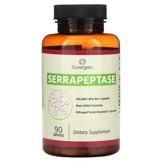 Основное фото товара Sunergetic, Серрапептаза, Serrapeptase, 90 капсул