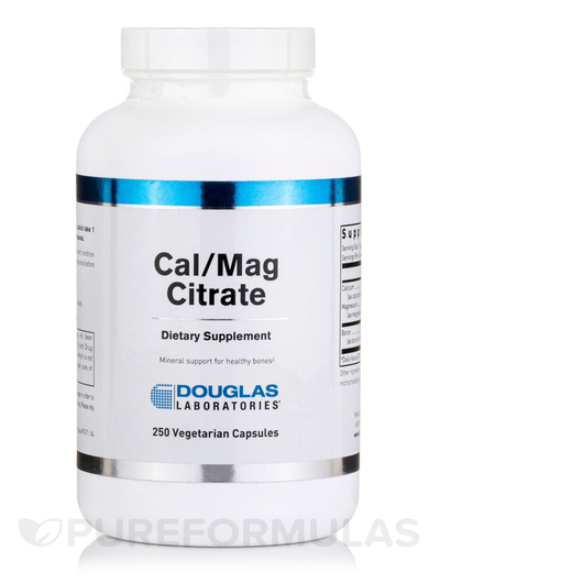 Основное фото товара Douglas Laboratories, Кальций Магний, Cal/Mag Citrate, 250 капсул