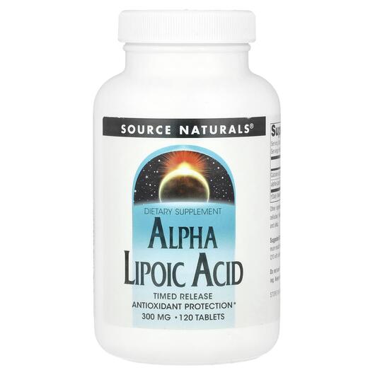 Основное фото товара Альфа-липоевая, Alpha Lipoic Acid 600 mg, 120 таблеток