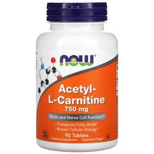 Acetyl-L-Carnitine Ацетил-L-Карнитин 750 мг NOW