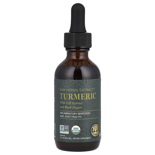Основное фото товара Экстракт корня куркумы, Raw Herbal Extract Turmeric, 59.2 мл