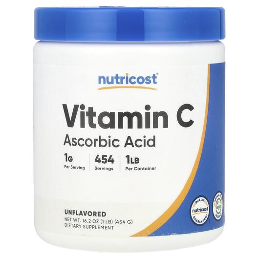 Основное фото товара Vitamin C Ascorbic Acid Unflavored, Витамин C Аскорбиновая кислот
