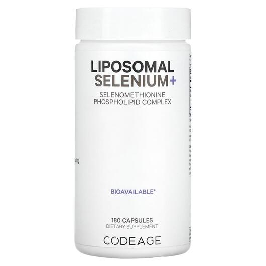 Основное фото товара CodeAge, Селен, Liposomal Selenium, 180 капсул
