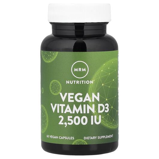 Основное фото товара Vegan Vitamin D3 2500 IU 60, Веганский Витамин D3 2500 IU, 60 кап