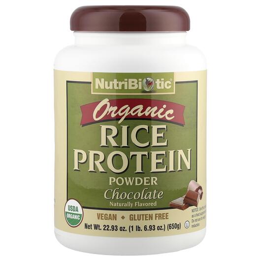 Основное фото товара Рисовый протеин, Raw Organic Rice Protein Chocolate 6, 650 г